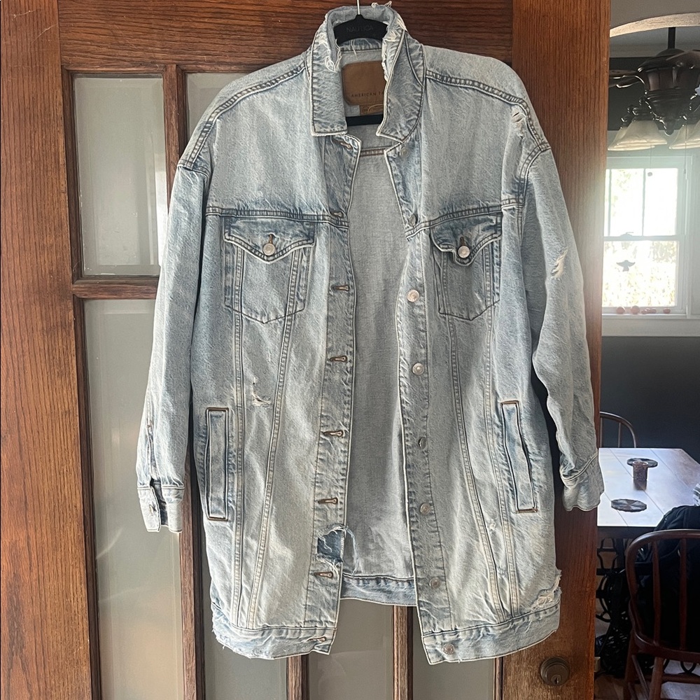 American Eagle Outfitters Light Blue Denim Jacket